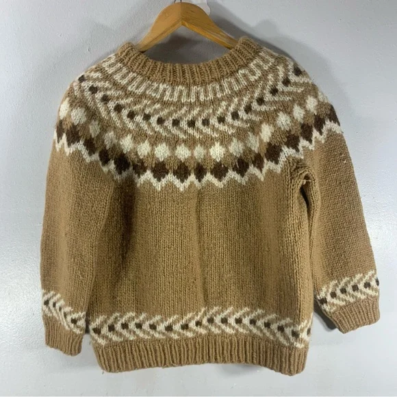 Vintage hand made wool sweater , cardigan fairy - Picture 7 of 11